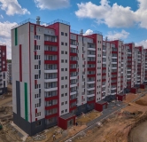 Ход строительства дома 21 в ЖК Вишневая Горка -