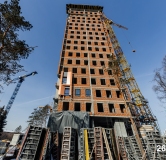 Ход строительства дома 3 в ЖК Никс Про на Лесопарковой -