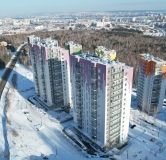 Ход строительства дома секция 2 в ЖК Кислород -