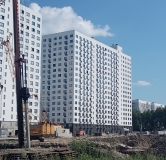 Ход строительства дома 2 в ЖК Лугометрия -