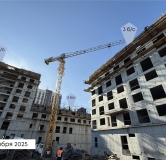 Ход строительства дома секция 1 в ЖК Вектор премиум-квартал -