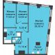 3 комнатная квартира 116,12 м², ЖК Гранд Панорама - планировка