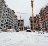 Ход строительства дома 112, 3 этап в ЖК Аксиома -