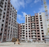 Ход строительства дома № 57, 2 этап, секция 3,4,5 в ЖК Перемена -