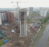 Ход строительства дома № 2 в ЖК Кедр -