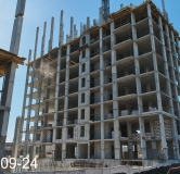 Ход строительства дома 2.1 в ЖК Клевер -